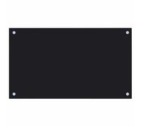vidaXL Protector salpicaduras cocina Vidrio templado Negro 70x40 cm Protección grasa al cocinar