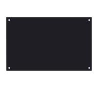 vidaXL Protector Salpicaduras Cocina Vidrio templado – Negro 80x50 cm, protección grasa
