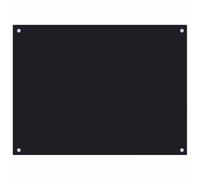 vidaXL Protector Salpicaduras Cocina Vidrio Templado Negro 80x60cm Protección Herramientas Accesorios Protección Grasa al Cocinar Fiable Práctico