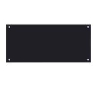 vidaXL Protector Salpicaduras Cocina Vidrio Templado Negro 90x40cm Protección Herramientas Accesorios Protección Grasa al Cocinar Fiable Práctico