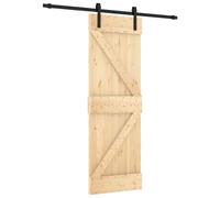 vidaXL Puerta corredera con herrajes Madera Maciza de Pino 70x210 cm