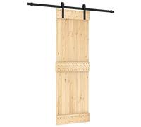 vidaXL Puerta corredera con herrajes Madera Maciza de Pino 70x210 cm