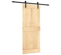 vidaXL Puerta corredera con herrajes Madera Maciza de Pino 85x210 cm