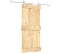 vidaXL Puerta corredera con herrajes Madera Maciza de Pino 95x210 cm
