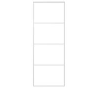 vidaXL Puerta Corredera Herrajes Entrada Corrediza Deslizante Cuarto de Baño Salón Sala de Estar Habitación ESG Vidrio y Aluminio Blanca 76x205 cm