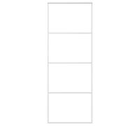 vidaXL Puerta Corredera Herrajes Entrada Corrediza Deslizante Cuarto de Baño Salón Sala de Estar Habitación ESG Vidrio y Aluminio 76x205 cm Blanco