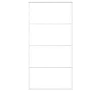 vidaXL Puerta Corredera Herrajes Entrada Corrediza Deslizante Cuarto de Baño Salón Sala de Estar Habitación ESG Vidrio y Aluminio Blanca 102,5x205 cm