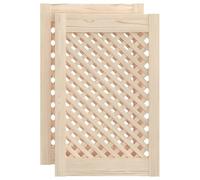 vidaXL Puerta de armario, 2 piezas, 39,5 x 61,5 cm, pino