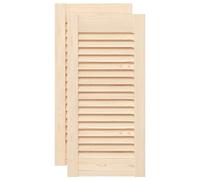 vidaXL Puerta de Armario de Lamas 2 uds 61,5x29,5 cm Madera de Pino, Panel de Lamas de Madera