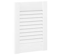 vidaXL Puerta de armario de lamas blanco 39,5x29,5 cm, puerta de mueble, puerta de armario, panel de lamas de madera, puerta de armario con listones