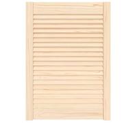vidaXL Puerta Tipo Persiana con Celosía Rejilla Armario Tablillas Guardarropa Separador Decoración 69x49,4cm Madera Maciza de Pino