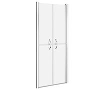 vidaXL Puerta de Ducha Cabina Cuarto de Baño Aseo Mampara Cubículo Accesorio Elegante Moderno Seguridad de Una Capa ESG Esmerilado 86x190 cm