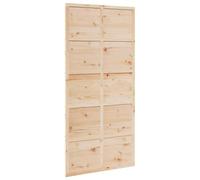 vidaXL Puerta de granero madera maciza de pino 100x208 cm, puerta corredera de granero, puerta corredera para baño, puerta corredera para hogar