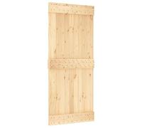 vidaXL Puerta NARVIK madera maciza pino 90x210 cm, puerta interior, puerta de granero corredera, puerta de granero moderna, puerta corredera