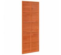vidaXL Puerta de granero madera maciza pino marrón miel 80x208 cm, puerta corredera de granero, puerta corredera para baño, puerta corredera para hogar