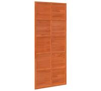 vidaXL Puerta de granero madera maciza pino marrón miel 90x208 cm, puerta corredera de granero, puerta corredera para baño, puerta corredera para hogar