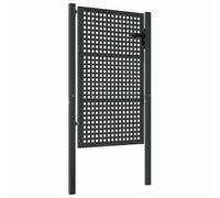 vidaXL Puerta de jardín Antracita 100x125 cm Acero