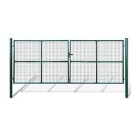 vidaXL Puerta de jardín de Malla 400x150 cm