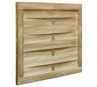 vidaXL Puerta de jardín madera de pino impregnada verde 100x75 cm