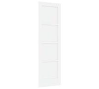 VidaXL Puerta Interior Blanco 61 x 198,5 cm Madera contrachapada, Puerta Dormitorio, Madera de pino Rectangular, Diseño Rústico Moderno, Resistente para Mejorar su Interior