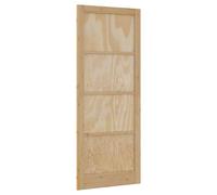 vidaXL Puerta Interior Natural 83 x 232 cm Madera contrachapada, Puerta de dormitorio, rectangular de pino, diseño rústico moderno, duradera para mejorar tu hogar