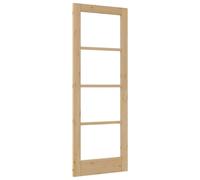 vidaXL Puerta Interior con Cristal 'Orkdal'Natural 73.5x198.5cm. Panel Moderno de Pino Macizo para Uso Interior, Ideal para la Sala de Estar, Dormitorio o Oficina. Partición Rectangular Moderna de M