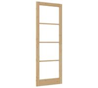 vidaXL Puerta Interior 'Orkdal'Natural con Vidrio 83 x 232cm, Minimalista, de Panel de Madera Sólida, Ideal para Cualquier Habitación de un Hogar Moderno, Rectangular, de Pino Contemporáneo