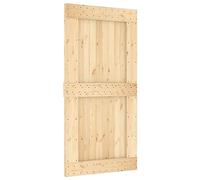 vidaXL Puerta NARVIK madera maciza pino 100x210 cm, puerta interior, puerta de granero corredera, puerta de granero moderna, puerta corredera