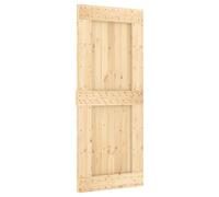 vidaXL Puerta NARVIK madera maciza pino 85x210 cm, puerta interior, puerta de granero corredera, puerta de granero moderna, puerta corredera
