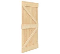 vidaXL Puerta Narvik Natural 100 x 210 cm Madera de Pino Sólido, Puerta Rectangular Moderna, Interior de Pino, Ahorra Espacio, Separador Contemporáneo de Habitaciones, Diseño Funcional
