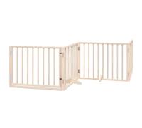 vidaXL Puerta para Perros Plegable 12 Paneles Madera de álamo 960 cm
