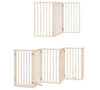 vidaXL Puerta para Perros Plegable 15 Paneles Madera de álamo 750 cm