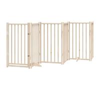 vidaXL Puerta para Perros Plegable 6 Paneles Madera de álamo 300 cm