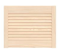 vidaXL Puerta Tipo Persiana con Celosía Rejilla Armario Tablillas Guardarropa Separador Decoración 39,5x49,4cm Madera Maciza de Pino
