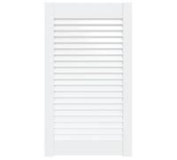 vidaXL Puerta Tipo Persiana con Celosía Rejilla Armario Tablillas Guardarropa Separador Decoración Blanco 69x39,4cm Madera Maciza de Pino