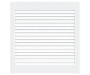 vidaXL Puerta Tipo Persiana con Celosía Rejilla Armario Tablillas Guardarropa Separador Decoración Blanco 61,5x59,4cm Madera Maciza de Pino