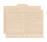 vidaXL Puertas batientes diseño de Lamas 2 par 80x100cm Madera Pino, Puertas de salón, Puertas de Bar, Puertas batientes