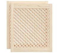 vidaXL Puertas de Armario Entramado 2 uds Madera Pino 59,5x69 cm
