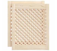 vidaXL Puertas de Armario Entramado 2 uds Madera Pino 49,5x61,5 cm