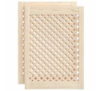 vidaXL Puertas de Armario Entramado 2 uds Madera Pino 49,5x69 cm