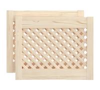 vidaXL Puertas de Armario Entramado 2 uds Madera Pino 49,5x39,5 cm