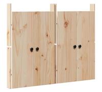vidaXL Puertas de cocina exterior 2 unids 50x9x82 cm Madera maciza de pino