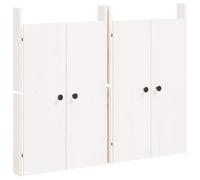 vidaXL Puertas de cocina exterior 2 uds madera pino blanco 50x9x82 cm