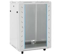 vidaXL Rack de servidores 15U 19" IP20 Gris 53x40x80 cm, Rack de Red 15U, armarios de Red, Armario de Red de Almacenamiento, Armario de Red