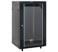 vidaXL Rack de servidores 15U 19" IP20 Negro 60x60x100 cm, Rack de Red 18U, armarios de Red, Armario de Red de Almacenamiento, Armario de Red