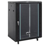 vidaXL Rack de servidores con Patas giratorias 15U 19" IP20 53x40x80cm, Rack de Red 15U, armarios de Red, Armario de Red de Almacenamiento