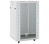 vidaXL Rack de servidores Patas giratorias 18U 19" IP20 60x60x100 cm, Rack de Red 18U, armarios de Red, Armario de Red de Almacenamiento