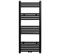 VidaXL Radiador Toallero de Baño Recto 500x1160mm Negro
