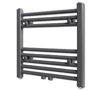 Radiador Toallero De Baño Recto Gris 480 X 480 Mm Vidaxl