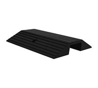 vidaXL Rampa de Umbral Puente Carretera Puerta Acera Sillas de Ruedas Andador Coche Scooter Carritos Antideslizante Desmontable Goma 49x40x8 cm